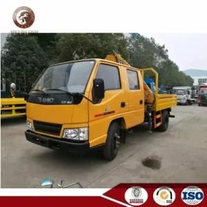 Hot Selling Jmc LHD Rhd 2tons Truck with Crane Lorry Hydraulic Knuckle Truck Mounted Crane
