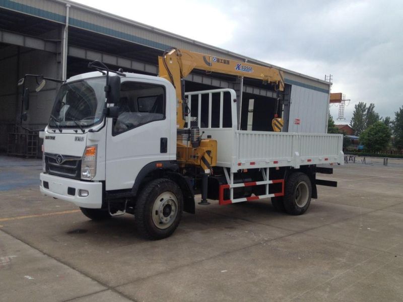 Sintruck Homan 6 Wheels 8tons Truck with Crane 3tons