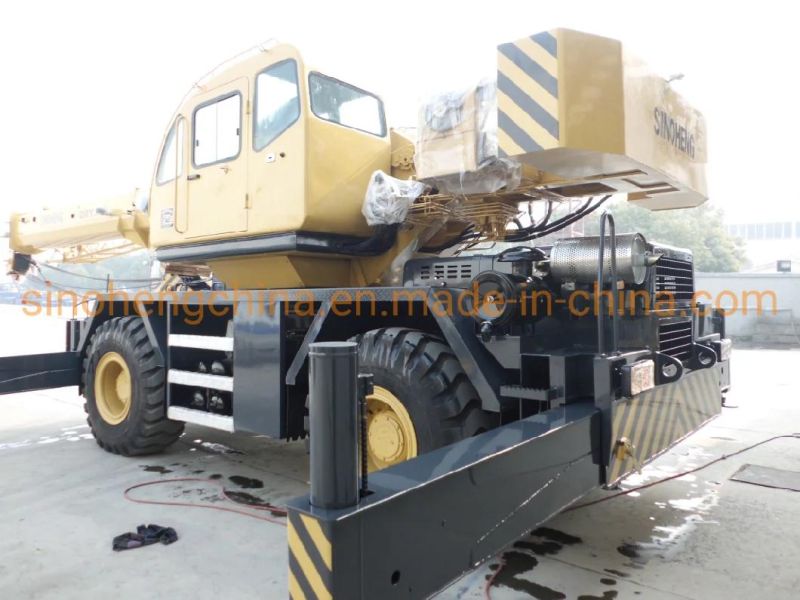 Four Wheel Mobile Rough Terrain Crane 50t in Tanzania