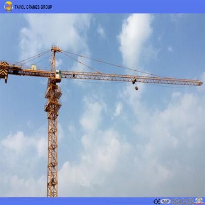 China Tavol Brand Ce ISO Qtz63 5013 with 6ton and 50m Boom Tower Crane