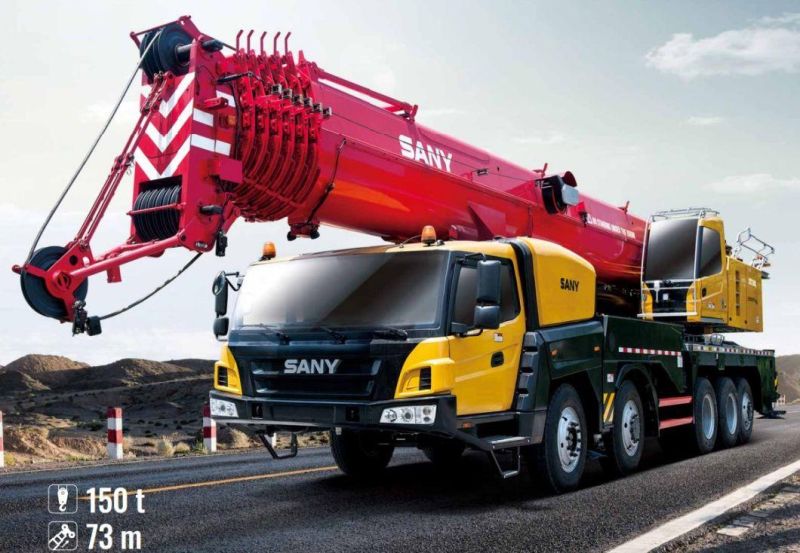 China Snay 7 Section U-Shape 13.6m~73m Welded Boom New Earth Moving Machinery Stc1500s 150t Truck Crane for Sale