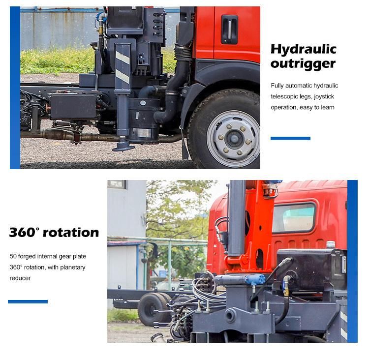 Truck Mounted Hydraulic Boom 3.2t Cargo Loading Pick up Crane