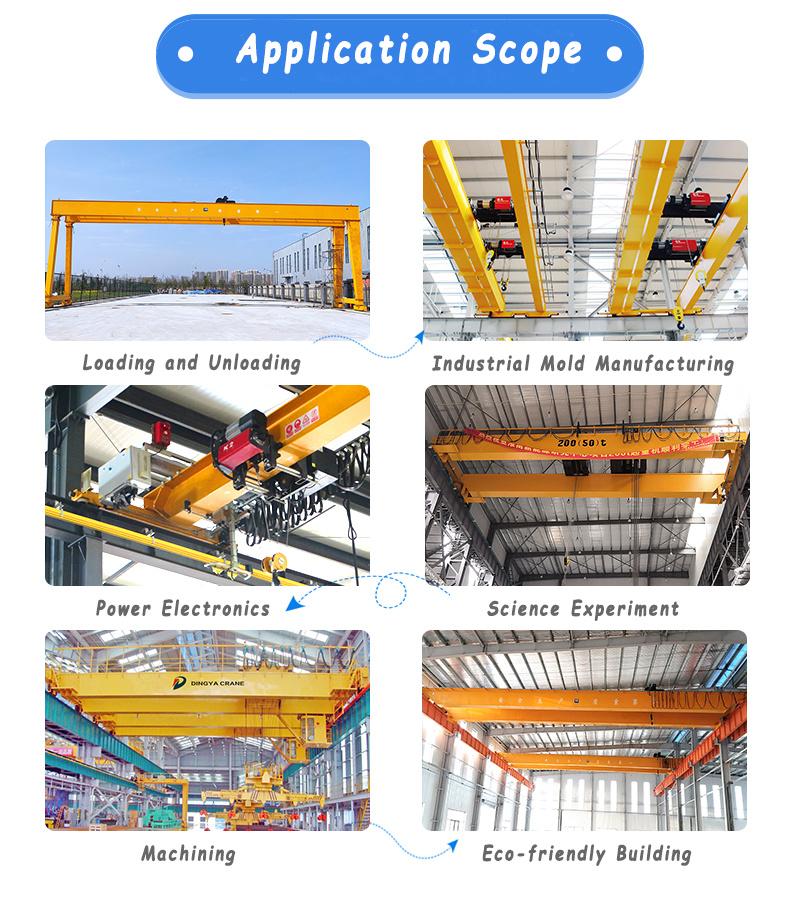 Dy Industrial 3ton 10ton 16ton Single Girder European Electric Overhead Crane