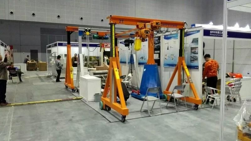 Manual Portal Crane with Electric Chain Hoist Lifting Crane