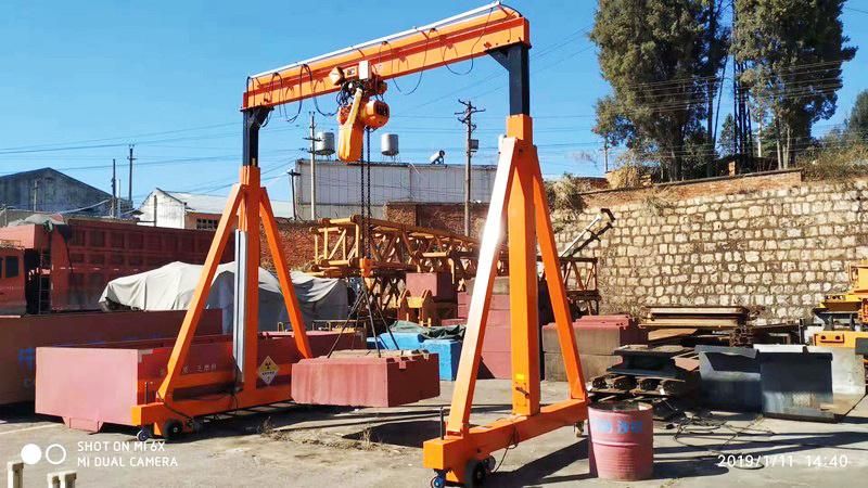 Manual Gantry Crane/Portal Crane 500kg, 1000kg, 2t, 3t, 5t, 10t