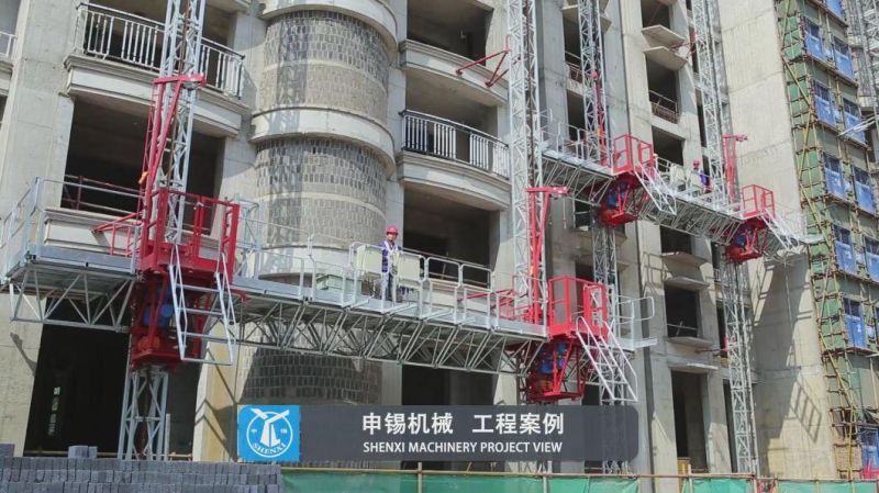 Shenxi ANSI Standard Mast Climbing Work Platform for Curtain Installation