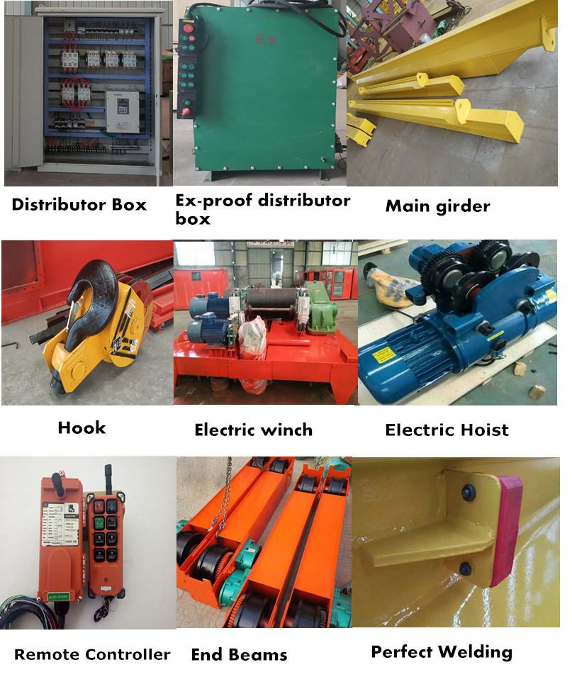 Industrial Warehouse Overhead Bridge Crane Lifting Equipment High Efficiency