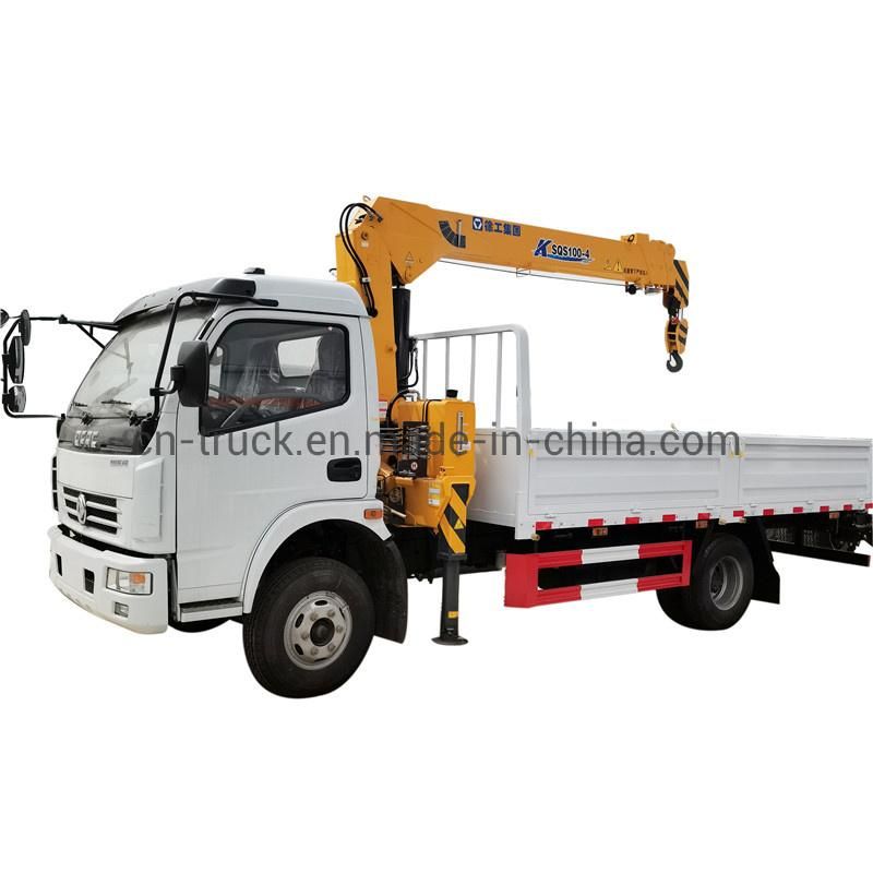 3ton 4ton 5ton 6ton Drop Side Truck with Boom Crane Dongfeng Crane Truck