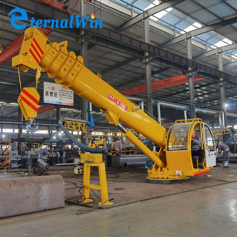 Hydraulic Marine Knuckle Boom Deck Crane Telescopic Boom Ship Crane