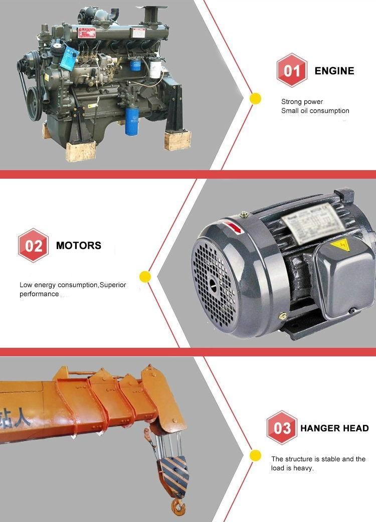 10000 Kg Hydraulic Mobile Crane Truck Mounted Crane