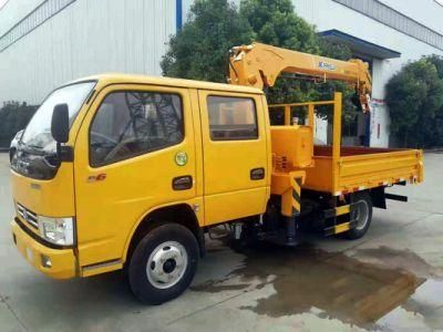 Best Price China Dongfeng 4X2 Cargo Truck Mounted with Crane 5tons