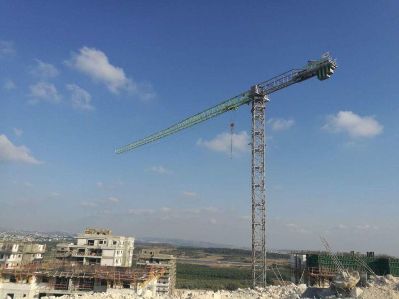 T7020-10ka Zoomlion Construction Machinery 10t Flat-Top/Topless Tower Crane