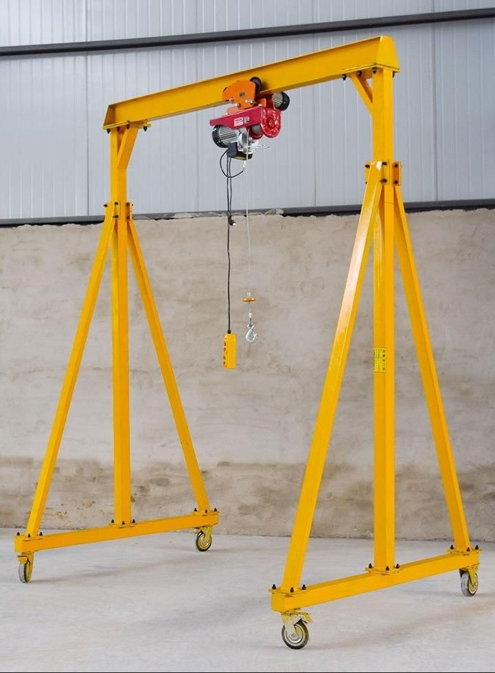 Mh Model Mini Mobile 5ton 10000bls Single Girder Gantry Crane