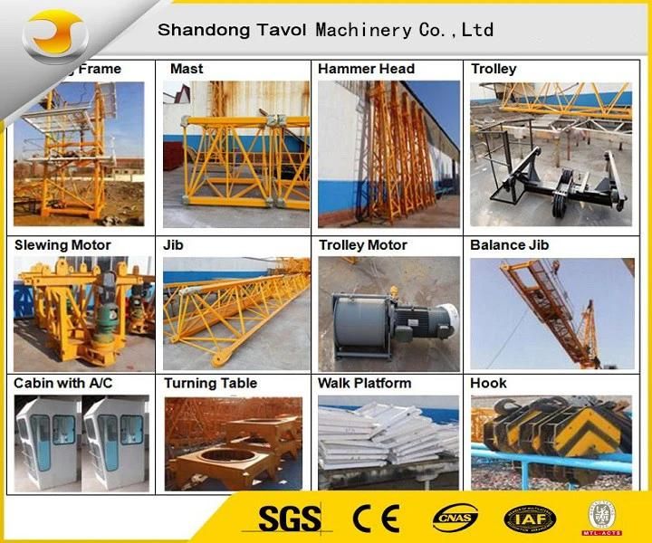 Tower Crane Manufacture Construction Crane From China Tavol Brand