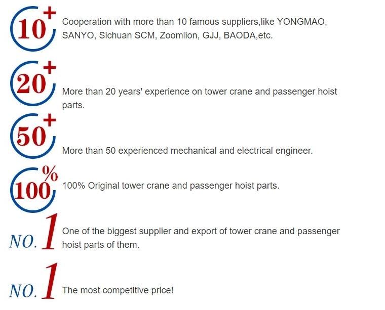 Qtz125 Tc6024 F023b 8-15 Ton Top Kit Tower Cranes Topkit New Construction Machinery Tower Crane