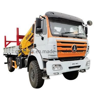 4X4 Full Drive Northbenz China Brand New LHD Rhd 5ton 6ton 10ton Truck with Crane