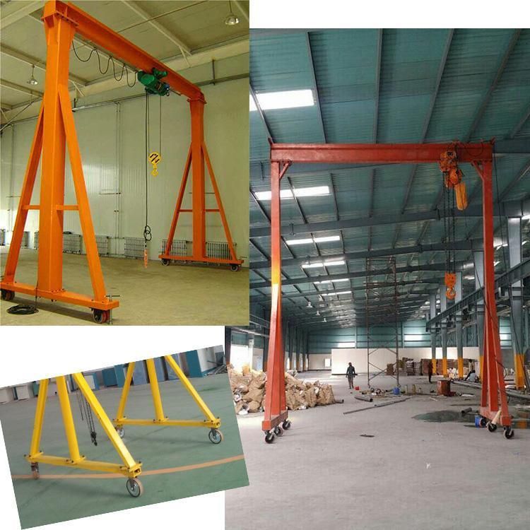 Mobile Portable Small Gantry Crane with Electric Chain Hoist