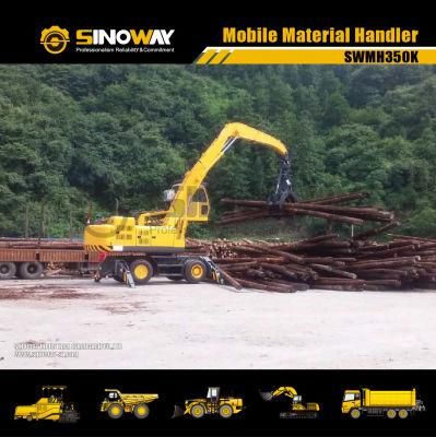 35 Ton Log Grapple Excavator for Material Handling
