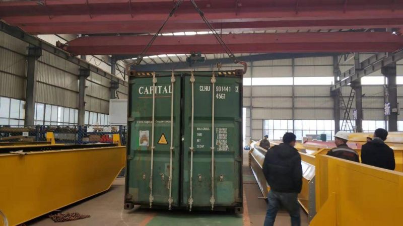 ISO Box Type Mh 10t - 9m Single Girder Gantry Crane Installed Completed for Customers