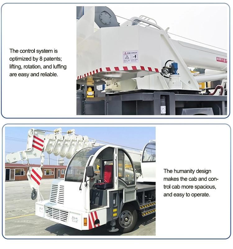 China Hydraulic Crane Truck 8000 Kg Self Contained Truck Crane Dump Truck with Crane