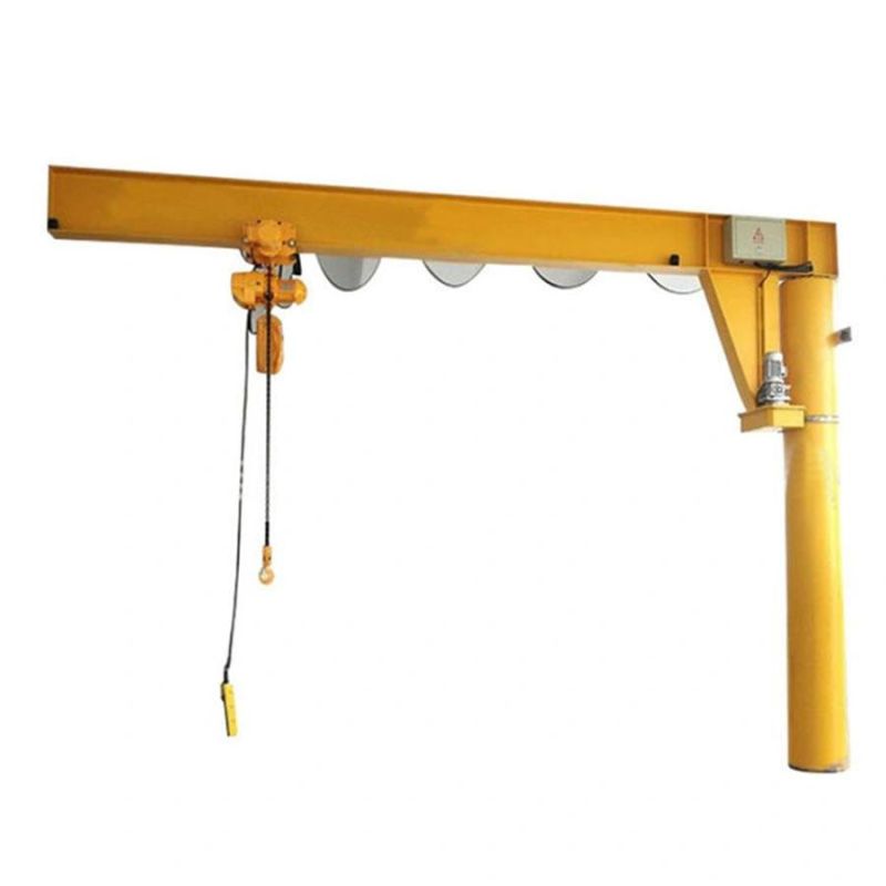 Dy Factory Workshop Electric Wire Rope Hoist 0.5 1 1.5 2 3 4 5 Ton 0.5ton 1ton 1.5ton 2ton 3ton 4ton 5ton Pillar Arm Jib Crane Price 360 Degree Supplier