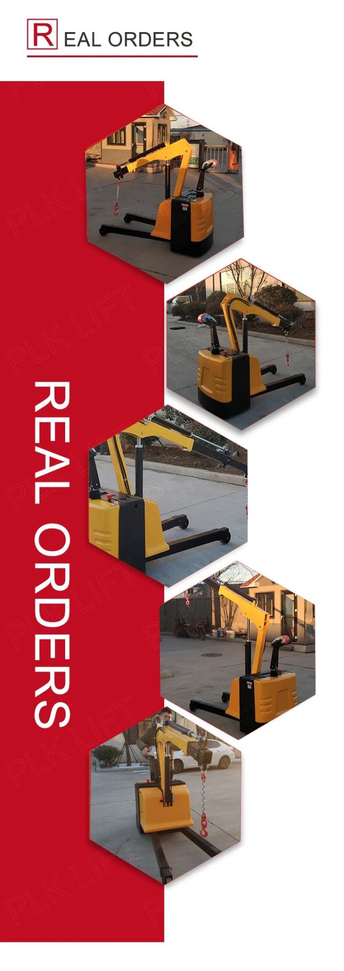 200kg to 1000kg Hydraulic Electric Engine Hoist Crane for Sale