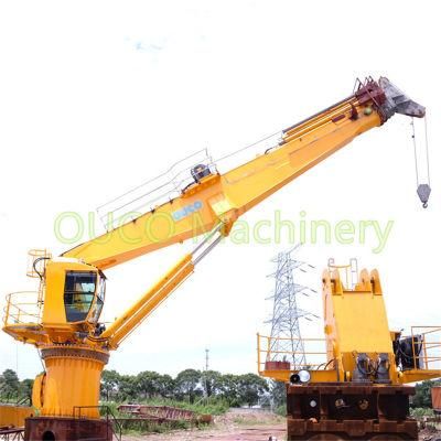Ouco 8t26m Telescopic Boom Marine Crane with Excellent Technology