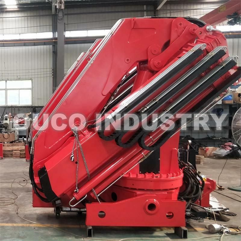 1t 10m Folding Boom Marine Crane Pedestal Jib Crane with Compact Design