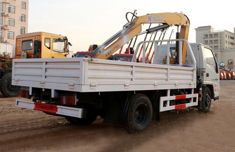 Jmc/JAC 2ton 3tons 3.2tons Construction Truck with Knuckle Folding Arm Crane