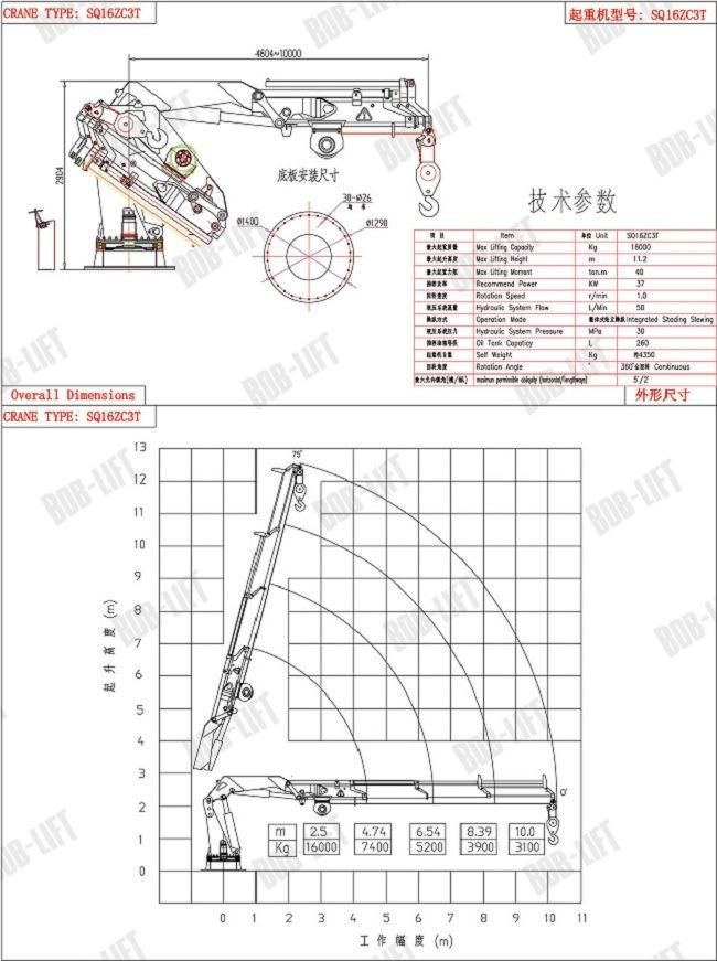 Articulated 16 Ton Deck Crane Marine Loading Arm