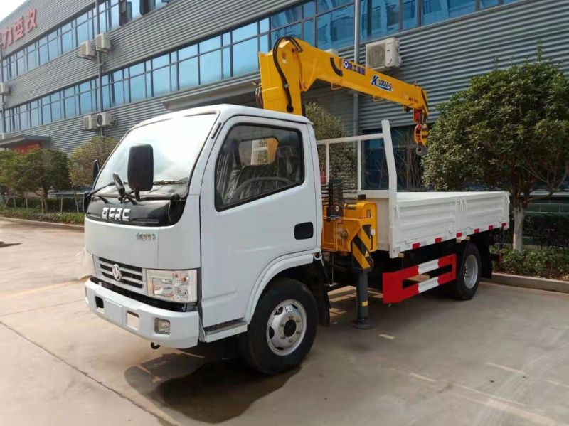 Dongfeng 4*2 Mini Straight Boom Arm Crane Truck New LHD Rhd
