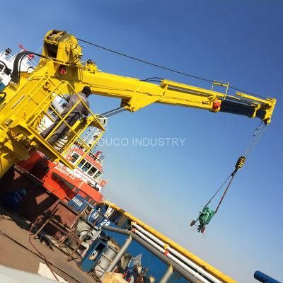 1t30m Telescopic Boom Marine Crane with Compact Design