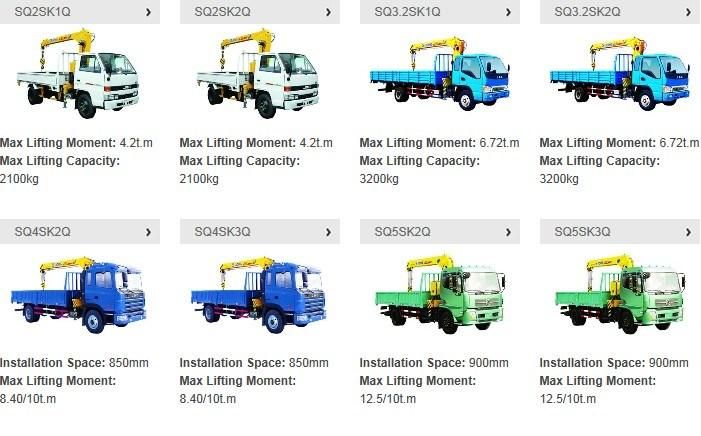 China Biggest Truck Mounted Crane Supplier