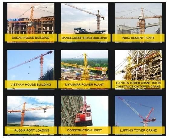 Qtz 40 Building Construction Equipment Crane of 48m Boom Crane