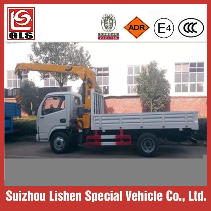 Small 6 Wheels Crane Truck 3 Tons Truck Mounted Crane