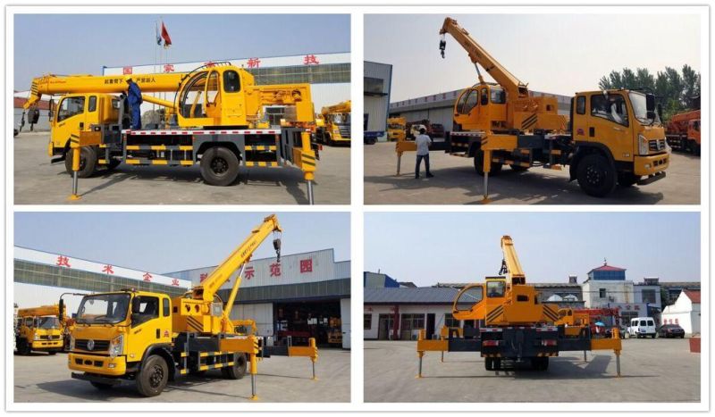 Truck Crane 8t Movable Folding Knuckle Boom Truck Mounted Crane for Sale