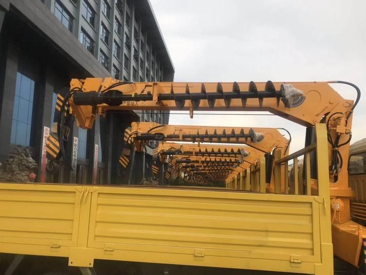 HOWO 4X2 Hydraulic Hoisting Truck Mounted Loading Crane Constructionlifting Machine With5ton Truck with 4 Arms Knuckle Boom Crane Optional Rig Drill Well