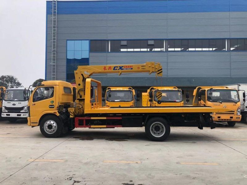 5 Tons Dongfeng Hydraulic Telescopic Boom Truck Mounted Crane Cargo Crane