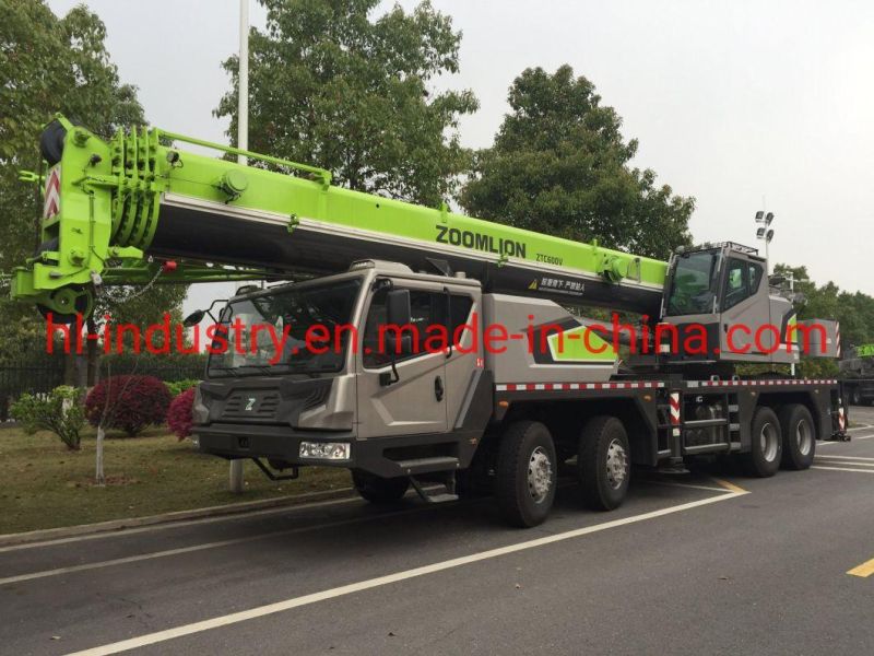 Lifting Machinery Hydraulic Truck Crane 60ton Ztc600V532 Model Hoisting Crane with 5 Section Boom Hot Sale!