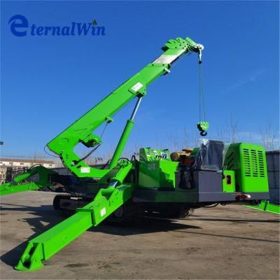 Mini Spider Crane 3 Ton Portable Mini Hydraulic Mobile Spider with Fly Jib