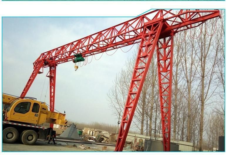 Electric Single Girder 10ton Remote Control Truss Gantry Crane