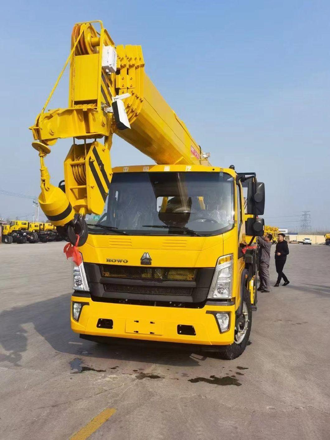 Crane Manufactured Factory Price 7-12ton Telescopic Boom Truck-Mounted Crane