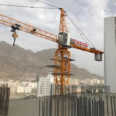 Qtz80 160m Fixed Topkit Tavol Crane Tower 8 Ton with Air Conditioner