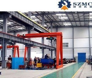 Lifting Equipment&#160; Bmh Single Girde Semi Gantry Crane with Electric Hoist