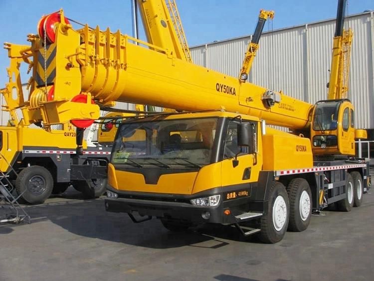 China 5-Boom Telescopic Crane Qy50kd Light 25ton 50ton Truck Crane
