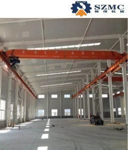 Lb 1t 2t 3t 5t 10t Remote Control Movable Travel Electric Hoist Single Girder Overhead Bridge Crane