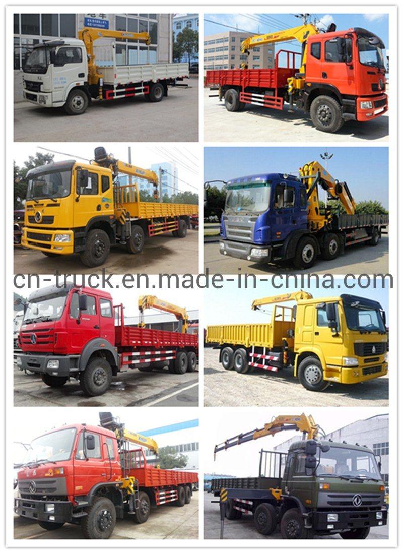 3ton 4ton 5ton 6ton Drop Side Truck with Boom Crane Dongfeng Crane Truck