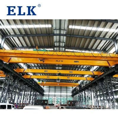 Elk High Quality Double Girder Overhead Bridge Crane