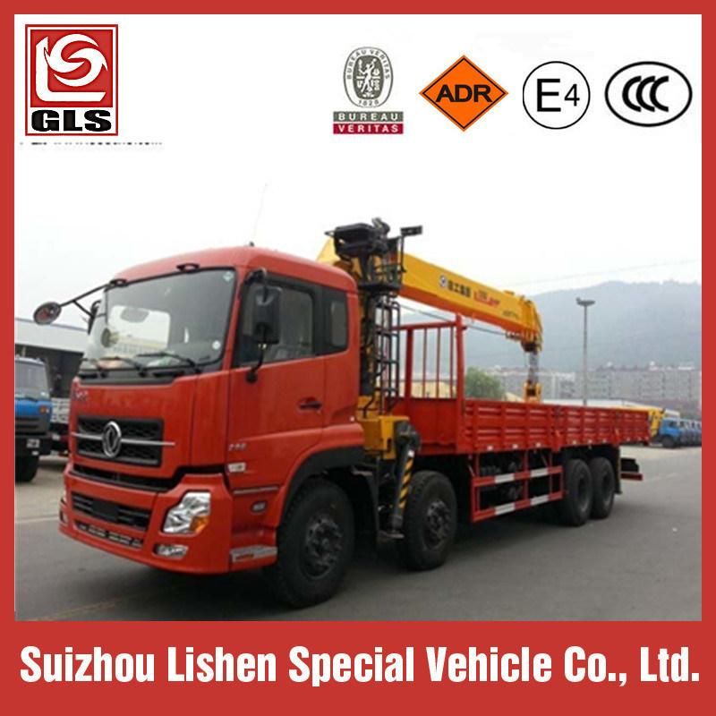 Hot Sales 8X4 Dongfeng 8/10/12/14/16/20ton Kuckle Crane Truck with Crane
