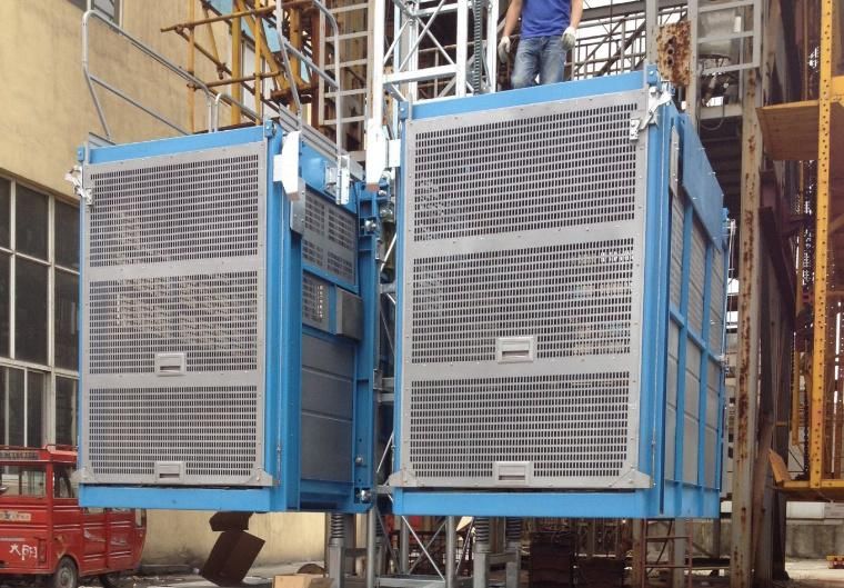 Sc150/150 Double Cage Construction Elevator with CE Certificate